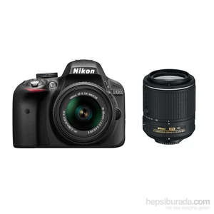 Dslr D3300 18-55Vr Iı + 55-200Vr Iı Duble Kit Fotoğraf Makinesi