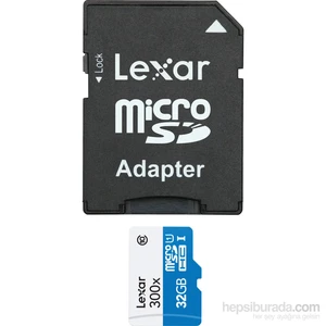 32GB 300X microSDHC High Speed + SD Adapter Class10 45MB/sn