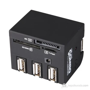56 in 1 Combo Card Reader + 3 Port Usb Hub (ML-CE19B)