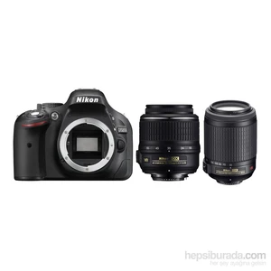 D5200 + 18-55 Vr + 55-200 F/4.5-5.6G If Af-S Dx Vr + Çanta + 16 Gb Hafıza Kartı