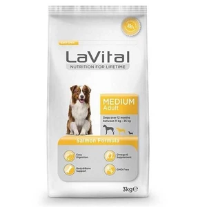 La Vital Orta Irk Somonlu Yetişkin Kuru Köpek Maması 3 Kg