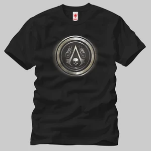Assasins Creed Black Flag Logo Erkek Tişört