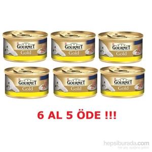 Purina Gourmet Gold Kıyılmış Tavuklu 85 Gr 6 Al 5 Öde! Konserve