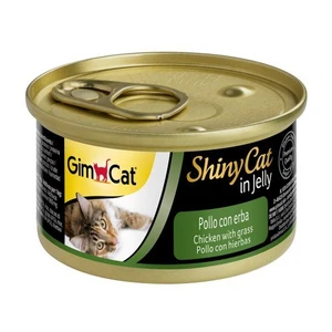 Shiny Cat Tavuk Etli Çimenli Jöleli Konserve 70 gr