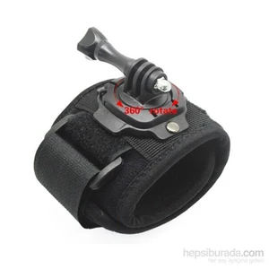 Gopro Hero 3 3+ 4 Bileklik Bandı 360Derece Dönebilen