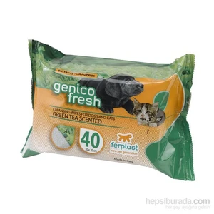 Genico Fresh Kedi Köpek Temizlik Mendili The' X4