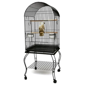 P922 Sıl Ayaklı Papağan Kafesi Gri
