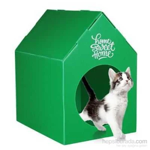 Home Sweet Home Su Geçirmez Kedi Evi - Yeşil