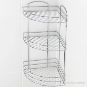 3 KATLI BANYO KÖŞELİĞİ KROM BK033