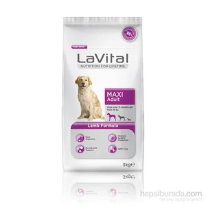 La Vital Dog Maxi Adult Lamb Büyük Irk Kuzu Etli Yetişkin Köpek Maması 3 Kg