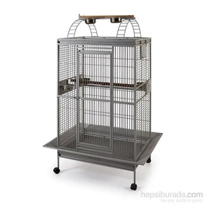 Qh Pet Papağan Kafesi Büyük Gümüş  81X59x168