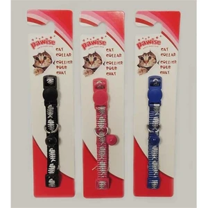 28017Fp Cat Collar Black/Red/Blue-Kedi Boyun Tasma Kılçık Desenli