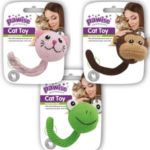 Catnipli Sesli Örme Kedi Oyuncağı 12 Cm