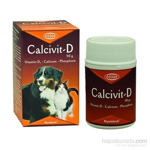 Calcivit-D Kedi-Köpek Vitamin-Mineral Takviyesi 50g