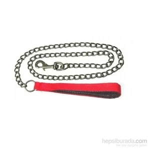 Pet Style Yumuşak Dokulu Köpek Zincir Gezdirme Tasması Kırmızı 120 Cm X 40 Mm