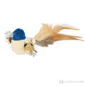 Kedi Oyuncağı Peluş Kuş Tüy Kuyruklu 8cm