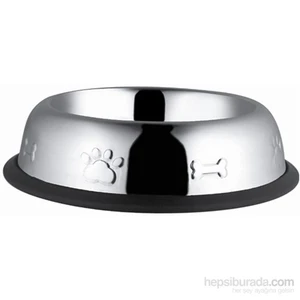 Çelik Mama Kabı Oval Desenli 16 Oz (Asbe16)