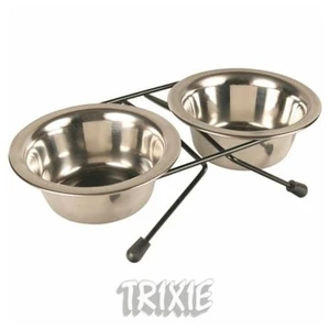 Köpek Paslanmaz Mama Su Kabı 20cm 2x1,8lt