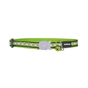 Reddingo Fosforlu Balık Desenli Lime Kedi Boyun Tasması 12 Mm