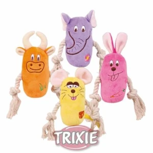 Peluş İpli Sesli Köpek Oyuncağı 13cm