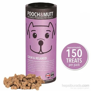 Pooch & Mutt Calm & Relaxed Sakinleştirici Doğal Köpek Ödülü 150 Adet , Hipoalerjik, Elde Pişirilmiş, Doğal, Katkısız )