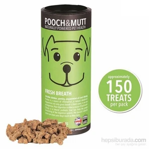 Pooch & Mutt Fresh Breath Ağız Kokusu Önleyici Köpek Ödülü 150 Adet , Hipoalerjik, Elde Pişirilmiş, Doğal, Katkısız )