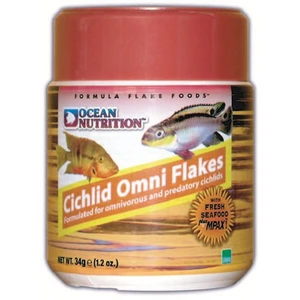 Ocean Nutrition Cichlid Omni Flake - 71 Gr. Çiklit Balıkları için Etçil Pul Yem