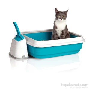 Imac Duo    Açık Kedi Tuvalet Kabı + Kürek   59*40*28
