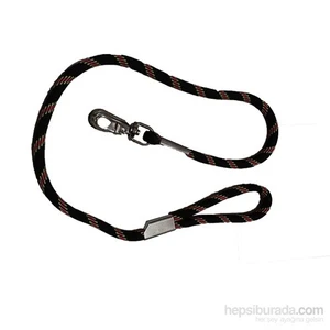 Pet Style Siyah Fitil Gezdirme Köpek Tasması 13 Mm X 120 Cm