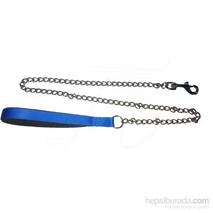 Pet Style Yumuşak Dokulu Köpek Zincir Gezdirme Tasması Mavi 120 Cm X 30 Mm