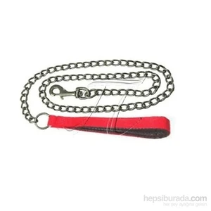 Pet Style Yumuşak Dokulu Köpek Zincir Gezdirme Tasması Kırmızı 120 Cm X 30 Mm