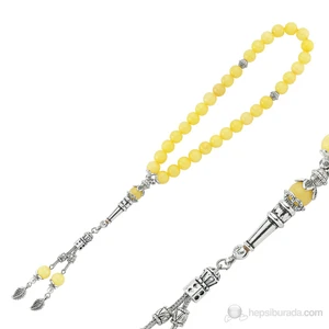 KENPAZAR Gumush Yeşim Doğal Taşlı Tesbih