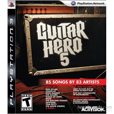 Guitar Hero 5 Ps3 Oyunu Fiyat Taksit Se enekleri ile Sat n Al