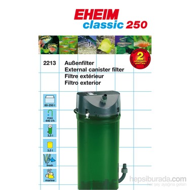 Eheim Classic 250 2213-05 Diş Filtre - Musluklu Ve Media Set Fiyatı