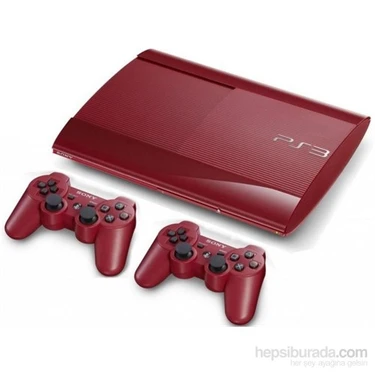 Sony Playstation 3 Kırmızı 500 Gb Slim Konsol + 1