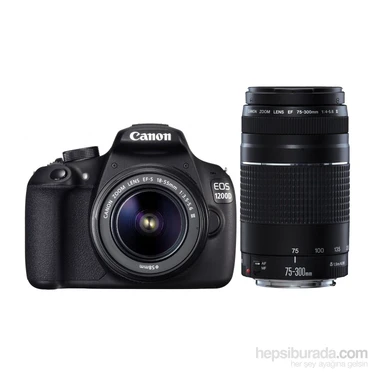 Canon EOS 1200D 18-55+75-300mm SLR Dijital Fotoğraf Makinesi (İthalatçı