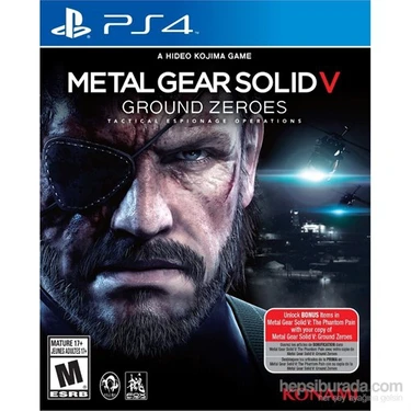 ＰＳ4 Metal Gear Solid V Ground Zeroes Ps4 Fiyatı - Taksit Seçenekleri