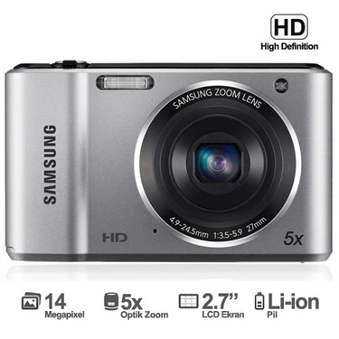 Samsung ES90 14.2 MP 5x Optik 2.7" LCD HD Video Dijital Fotoğraf