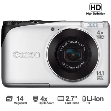 Canon DSC Powershot A2200 14.1 MP 2.7" LCD HD Video Dijital Fotoğraf