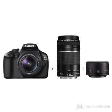 Canon Eos 1100d 18 55mm 75 300mm Ef 50 Mm F 1 8 Ii 12mp Fiyati Canon Eos 1100d 18 55mm 75 300mm Ef 50 Mm F 1 8 Ii 12mp Fiyati
