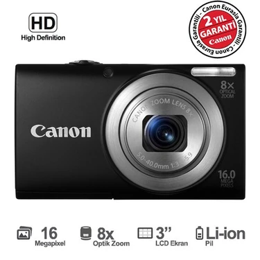 Canon PowerShot A4050 16 MP 8x Optik Zoom 3" LCD Dijital Fotoğraf