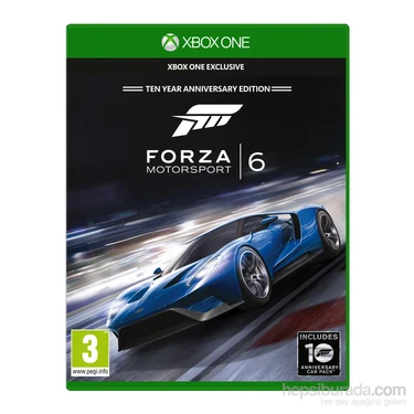 Microsoft Forza Motorsports 6 Yarış Oyunu Xbox One Uyumlu Genç Yetişkinler İçin Multiplayer