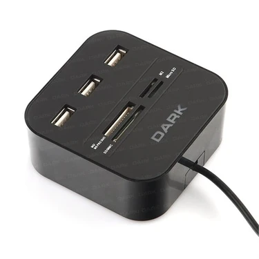 Dark UCR202 USB MicroSD-SD-MMC-M2-MS PRO DUO Kart Okuyuculu USB