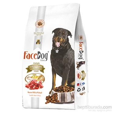 Face Dog Basic Kuzu Etli Yetişkin Köpek Maması 15