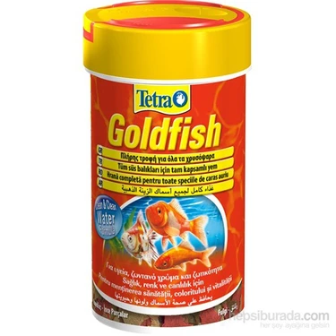 Tetra Goldfısh 100 ml Balık Yemi Japon Balıkları İçin Yüksek Kalite Pul