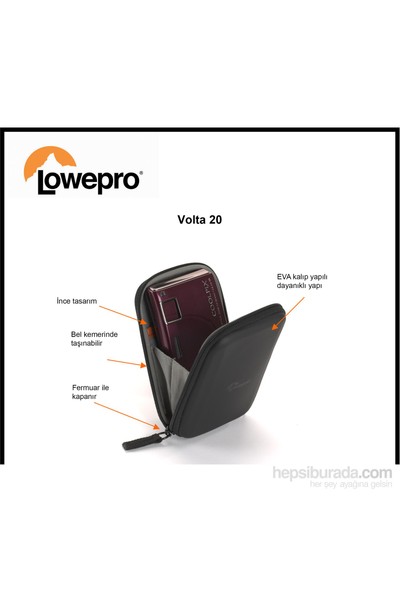 Lowepro Volta 20 Gri Taşıma Çantası