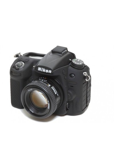 EasyCover Nikon D7000 Silikon Kılıf ECND7000 ( Siyah )