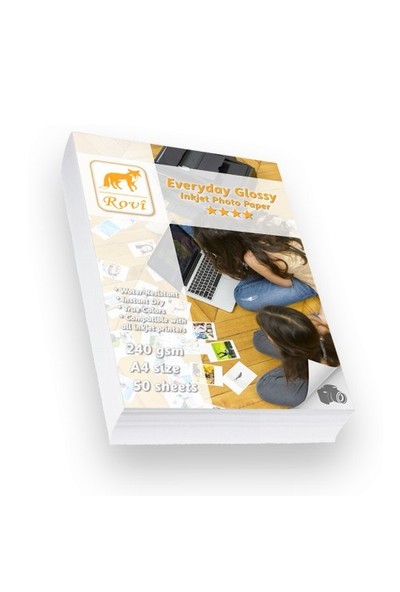 Rovi Everyday Parlak Fotoğraf Kağıdı 230gsm 50yp A4