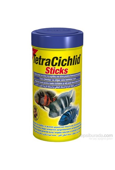 Tetra Cichlid Sticks Balık Yemi 250 Ml