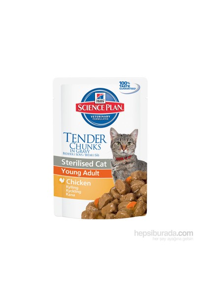 Hill's Science Plan Yetişkin Kısırlaştırılmış Kedi Tavuklu Yaş Mama Pouch 85 Gr